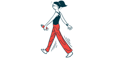 scoliosis | Rett Syndrome News | illustration of woman walking