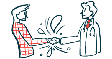 An illustration shows two people shaking hands.