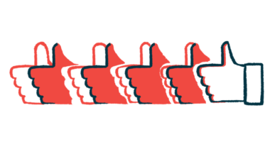 Repeating hands are shown giving the thumbs-up sign.