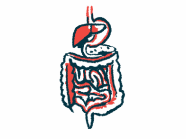 The digestive system is shown in this illustration.